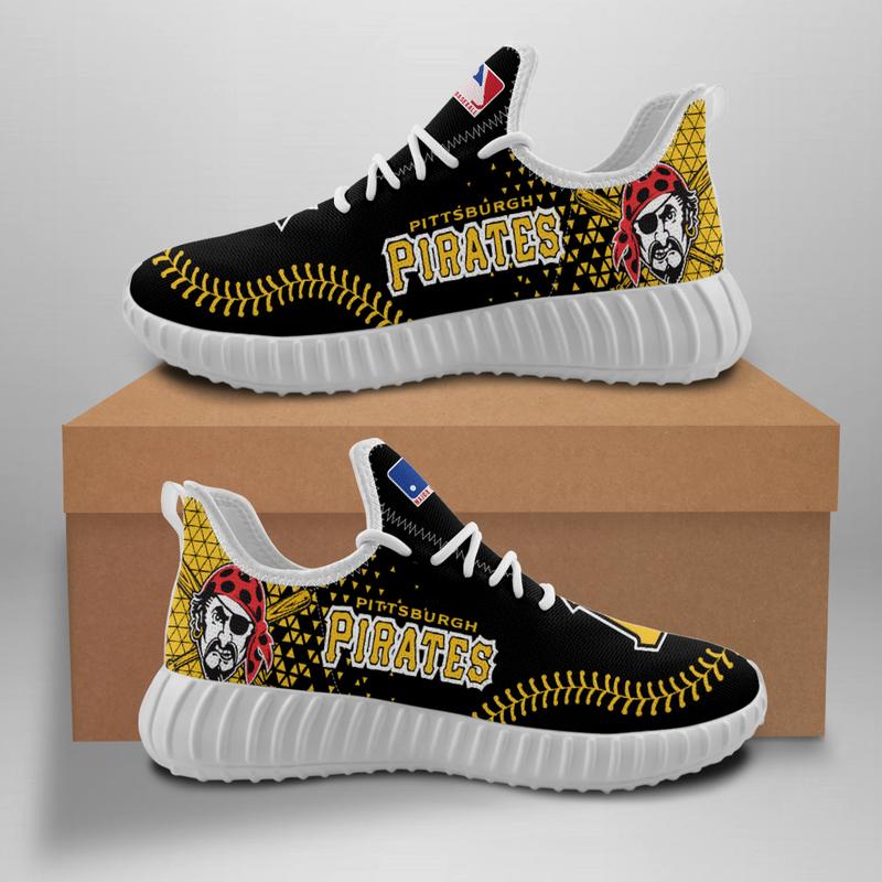 Women's Pittsburgh Pirates Mesh Knit Sneakers/Shoes 001